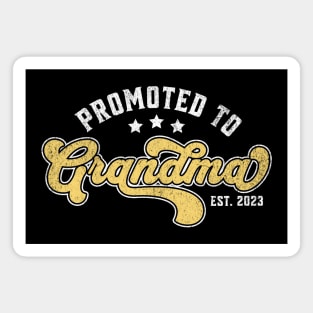 Promoted To Grandma 2023 New Grandma Magnet